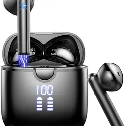 Kabellose Bluetooth Kopfhörer mit 48H Spielzeit und IP7 Wasserschutz für Yoga, Reisen und Arbeit