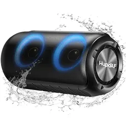 Tragbarer Bluetooth Lautsprecher mit Licht, IPX7 wasserdicht, für Reisen, Parties & Strand