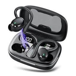 Bluetooth Sportkopfhörer, kabellos mit 72 Std Akku, IP7 wasserdicht, Tiefer Bass und Touch Control