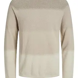 JACK & JONES Herren Strickpullover Rundhals Basic Langarm Baumwolle