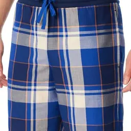Schiesser Herren Schlafhose Bermuda Web - Mix + Relax - Organic Cotton