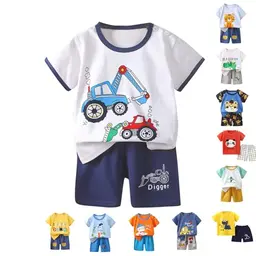 KODMNSW Bekleidungsset für Jungen, Sommer T-Shirt und Shorts, 6 Monate - 6 Jahre, Sportbekleidung