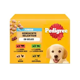 PEDIGREE DOGCARE Hundefutter für Junghunde in Gelee, 4 x 100g