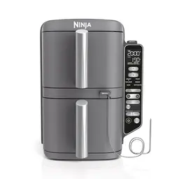 Ninja Double Stack XL Air Fryer Heißluftfritteuse, 9,5 L, vertikal, grau, für bis zu 8 Portionen