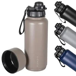 Picnico® Edelstahl Trinkflasche 950ml | Auslaufsicher & BPA-frei | 24h kalt & 12h warm | Ideal für Outdoor & Fitness