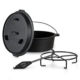 ToCis Big BBQ Dutch Oven Set Guernsey - 9qt Gusseisentopf mit Zubehör