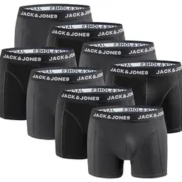 JACK & JONES Boxershorts 8er Pack - Anthrazit - Größe L