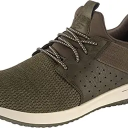Skechers Herren Delson Camben Sneaker, Olive