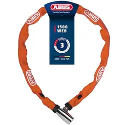 Abus Kettenschloss 1500/60 Web Orange - 60 cm