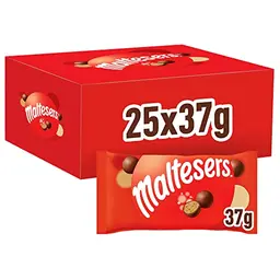 Maltesers Halloween Mini-Schokokugeln, Großpackung, 25 Beutel à 37g