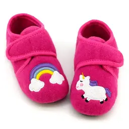 Hausschuhe Kinder Einhorn Dino Katze Rutschfest Atmungsaktive Pantoffeln für Kindergarten