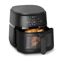 Philips Airfryer 2000 Serie – Heißluftfritteuse, 6,2 l, mit Kochfenster, bis 90% weniger Fett