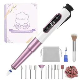 Denabuty Kabelloser Nagelfräser 12 in 1 für Gelnägel - 25000 u/Min, USB Wiederaufladbar, 5 Geschwindigkeiten
