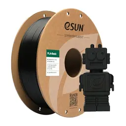 eSUN PLA Filament 1.75mm, 1KG Spule, Schwarz - Hochwertiges 3D Drucker Filament