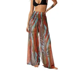 Frauen Flared Palazzo Hosen, Locker, Elastisch, Bequem, Leichter Chiffon-Trainingsanzug, L, Regular-fit