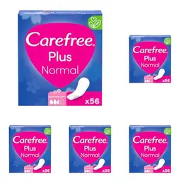 Carefree Slipeinlagen Plus Normal mit Duft (56 Stück) - super saugstark, Größe Normal