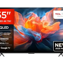 TCL 55T8C 55 Zoll QLED Smart Fernseher – 4K UHD, Dolby Vision, Google TV, HDMI 2.1, Onkyo Sound