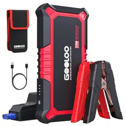 GOOLOO GP2000 Powerbank für Pkw mit 2000A Starthilfe, USB-Schnellladung, Starthilfekabel & LED