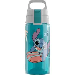 Sigg Trinkflasche Kinder Viva One Disney Stitch Surfing Rosa 0,5L - Auslaufsicher und spülmaschinenfest