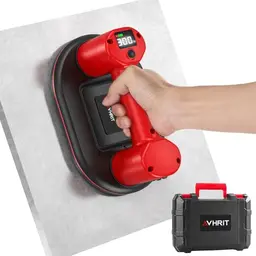 Avhrit Akku Saugheber für Fliesen und Glas - 300kg Tragkraft, 24 cm, mit LCD-Display und 3600mAh Akku