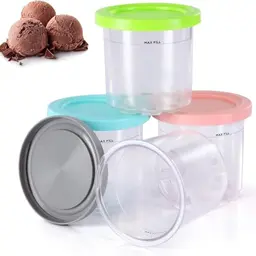 4er Set Ersatzbehälter für Ninja Creami - Kompatibel mit NC301EU, NC300UK, NC299AMZ
