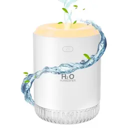 BAMCOO Mini Luftbefeuchter mit USB und LED-Licht für Schlafzimmer und Büro (Weiß)