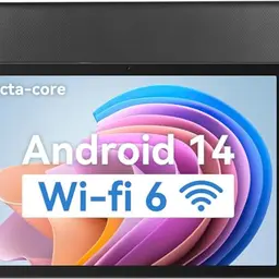 Freeski 10 Zoll Android Tablet PC, 8GB RAM, 64GB Speicher, Octa-Core, WiFi 6, Bluetooth 5.0, Schwarz