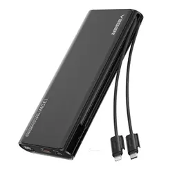 VEGER Power Bank 25000mAh, 130W, mit integriertem Kabel und USB C, kompatibel mit MacBook, Laptop, Tablet, iPhone und Samsung