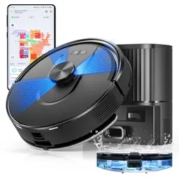 Vexilar W11 Saug- und Wischroboter mit 5000Pa Saugleistung, WiFi, langem Akku, ideal für Teppiche