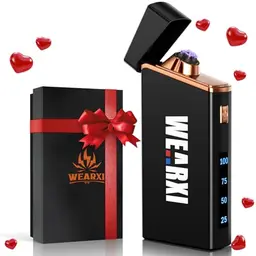 WEARXI Elektrisches Feuerzeug für Männer - Geschenkideen für Valentinstag, Geburtstag, Ostern und Vatertag