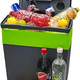 30L Kühlbox 2in1 | Elektrisch & Isoliert | Ideal für Auto & Camping (Gora Grey/Gilmo Green)
