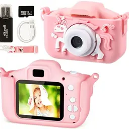 XINGGANG Kinderkamera 1080P mit 2,0-Zoll-Bildschirm und 32GB SD-Karte für Jungen und Mädchen (3-12 Jahre) - Spielzeug zu Weihnachten