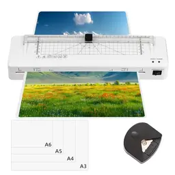 Laminiergerät A3 mit Papierschneider und Laminierfolien für Zuhause, Büro und Schule