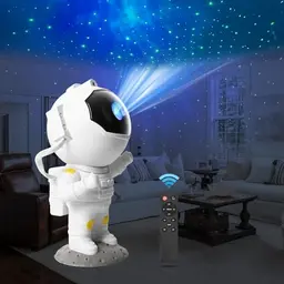Aunguuk Astronaut Sternenhimmel Projektor mit Fernbedienung, LED Nachtlicht für Schlafzimmer und Partys