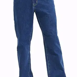 Coevals Club Herren Stretch Jeans Hose Straight Leg 5-Pocket entspannt mittelblau, Größe 32