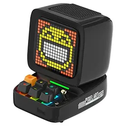 Divoom Ditoo Tragbarer Bluetooth Lautsprecher mit LED-Panel und Smart Uhr