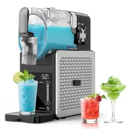 Azmsary Slush Maschine – 2,5 L, mit LED-Display, 6 Programme für Drinks, einfache Bedienung