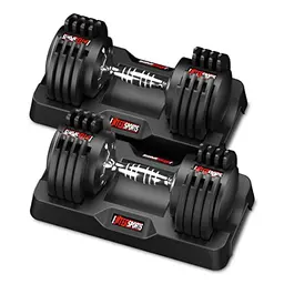 EnterSports Verstellbare Hanteln 12 kg, 5 Gewichtsstufen, Rutschfester Griff, Ideal für Zuhause, Büro und Fitnessstudio