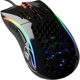 GLORIOUS Gaming Model D Gaming Maus - 61g, RGB, Ergonomisch, 6 Knöpfe - Glanzend Schwarz