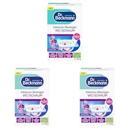 Dr. Beckmann Aktivkohle WC-Schaum - Floral Fresh (3x100 g)