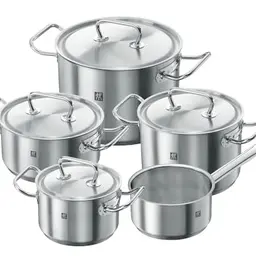 Zwilling Kochtopf-Set, 5-tlg., Edelstahl, Induktionsgeeignet