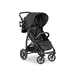 Hauck Rapid 4D Kinderbuggy, schwarz, ab Geburt bis 22 kg, klappbar, höhenverstellbarer Schieber, UV-Schutz 50+, pannensichere Gummiräder