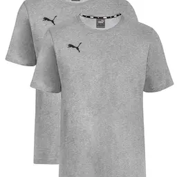 PUMA Kinder T-Shirt 2er Pack - Grau - Größe 164