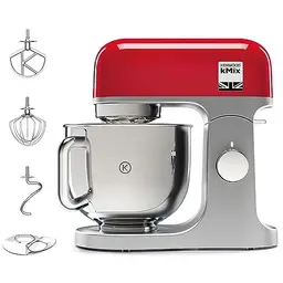 Kenwood kMix KMX750RD Küchenmaschine, 5 l Edelstahl Schüssel, Rot, inkl. Patisserie-Set