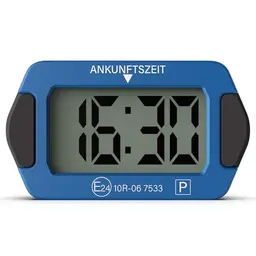 PT03 Elektronische Parkscheibe mit Zulassung, Digital, Kompakt, leicht ablesbar, bis zu 2 Jahre Akku, für Auto