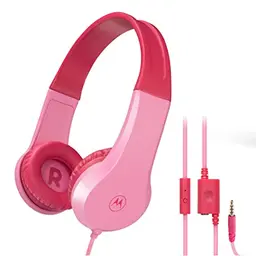 Motorola Sound JR200 - Kinder Kopfhörer - Lautstärkebegrenzung 85 dB - BPA-frei - ab 3 Jahren - Rosa