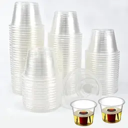SLTAXAR 100 Stück Jager Bomb Schnapsgläser - Plastik Trinkbecher für Party und Hochzeiten