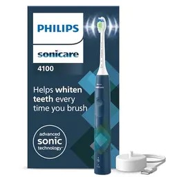 Philips Sonicare 4100 elektrische Zahnbürste mit Schalltechnologie, Blau Prismatic, Modell HX3689/42