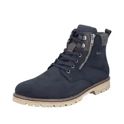 Rieker Herren Schnürstiefel Blau, Gr. 40