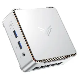 NiPoGi Mini PC, Intel Alder Lake N97, 16 GB RAM, 512 GB SSD, Windows 11 Pro, 4K UHD Dual Display, ideal für Schule und Büro.
